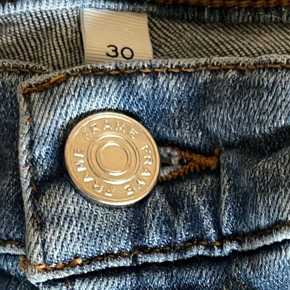 Frame Blue Le Crop Flared Jeans - Picture 8 of 8